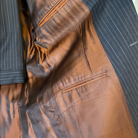 Ben Sherman Black Wool Suit Jacket Windowpane Design - Picture 15 of 16